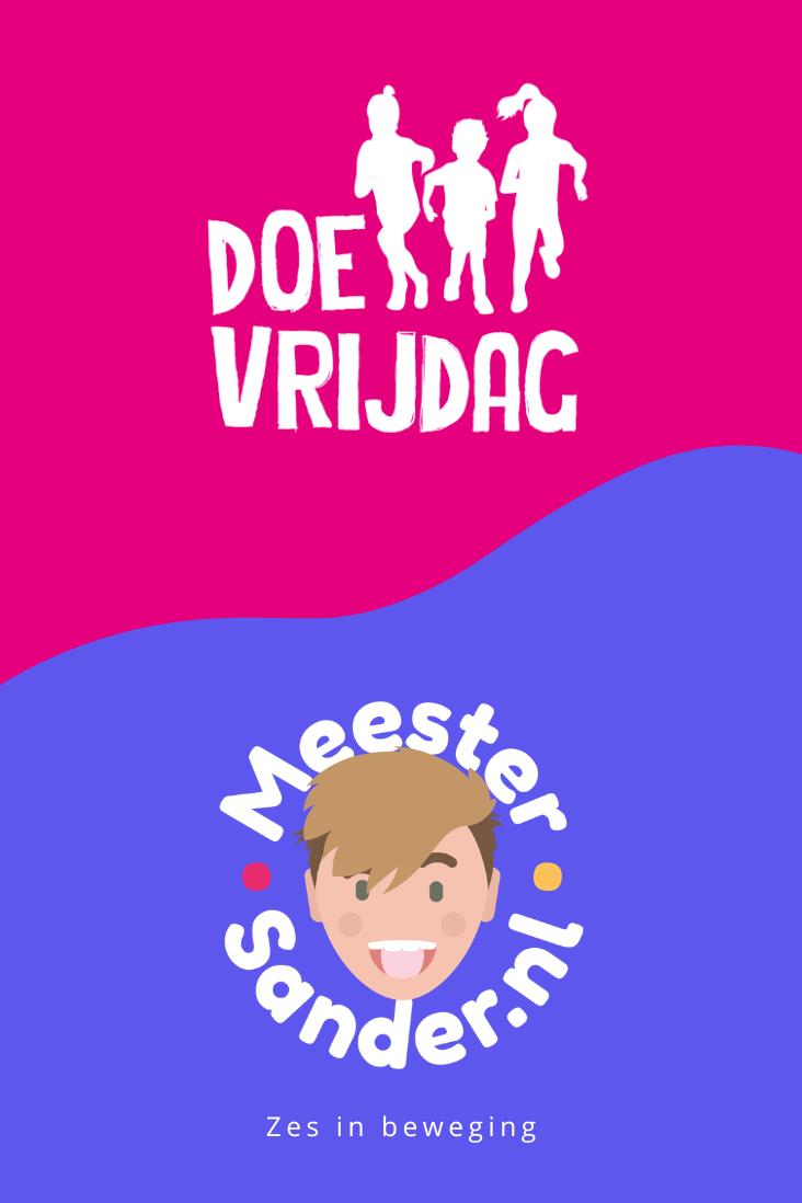 Achterzijde van de kaart met de logo's van DoeVrijdag en MeesterSander.nl